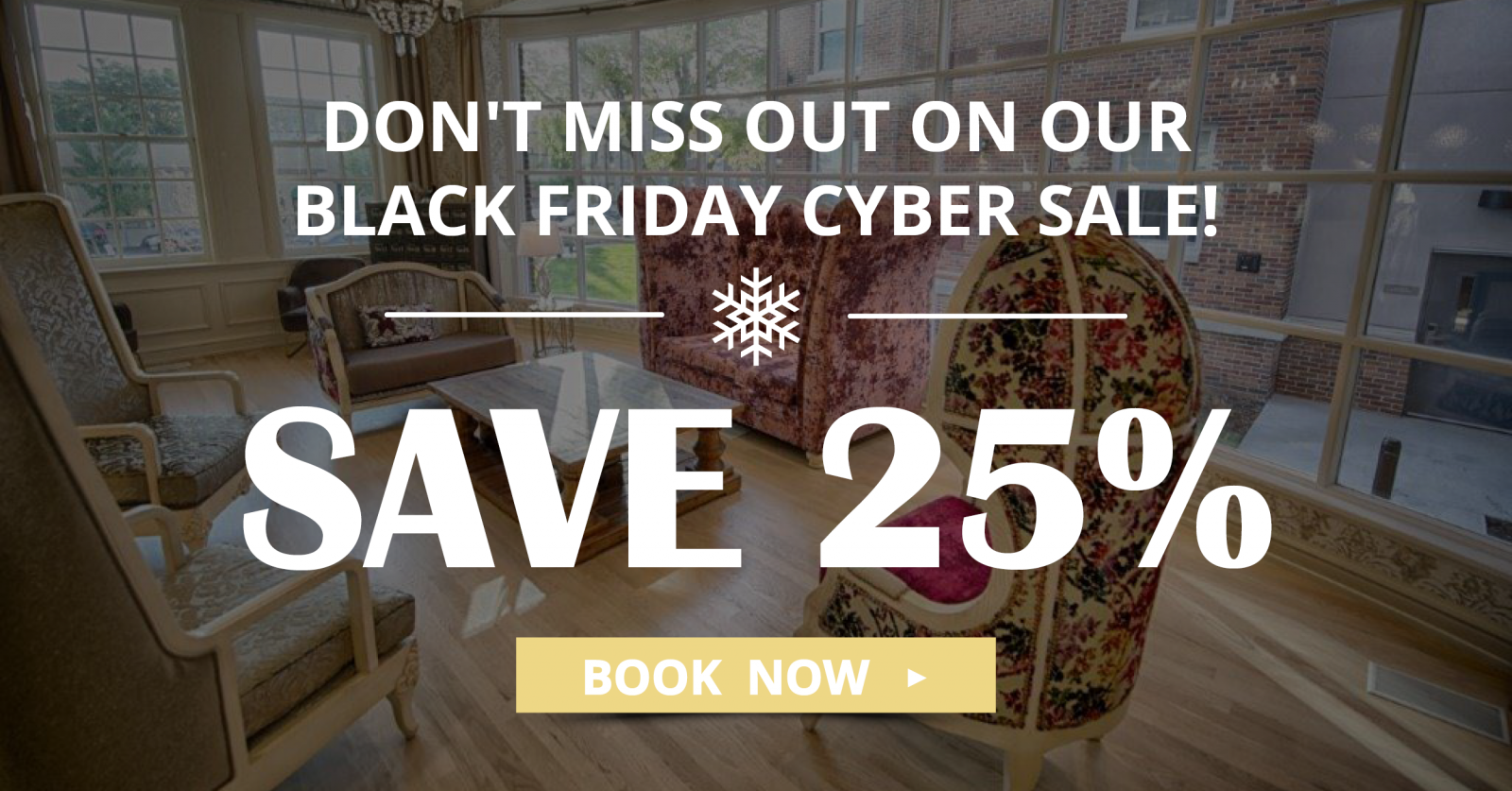 Black Friday Cyber Sale 25% Off Stays - The Stella Hotel & Ballroom